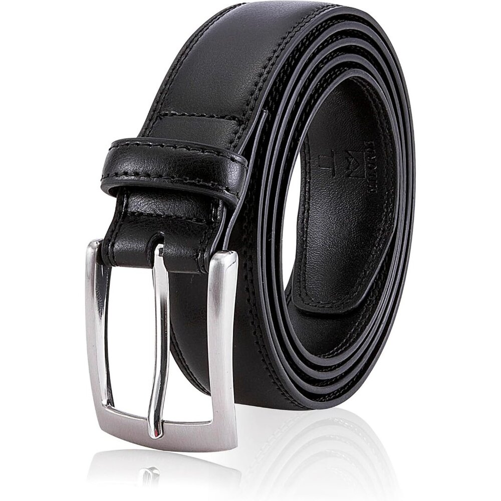 Men's Genuine Leather Dress Belt, Handmade, 100% Cow Leather, Fashion & Classic